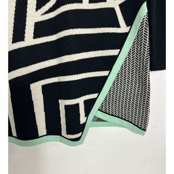 Title Nine Women's Merino Wool Blend Mini Zig Zag Sweater Dress  - Sz M - Picture 4 of 7